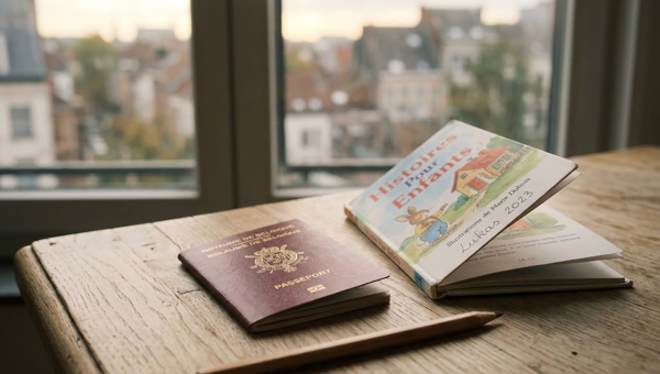 Belgian passport and child’s book, Belgian nationality of a child born abroad, Brussels lawyer.